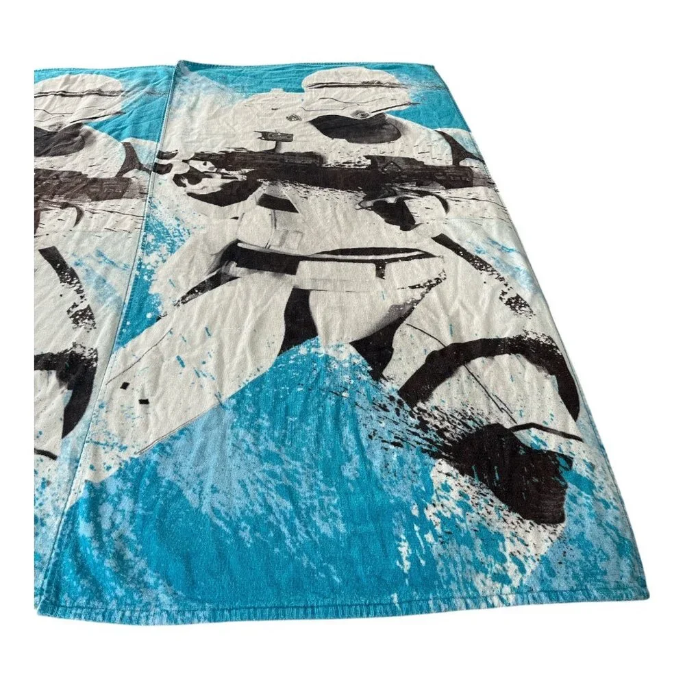 Set of 2 Star Wars “Blue Flame Trooper” Beach Towels – Stormtrooper Print – 2016